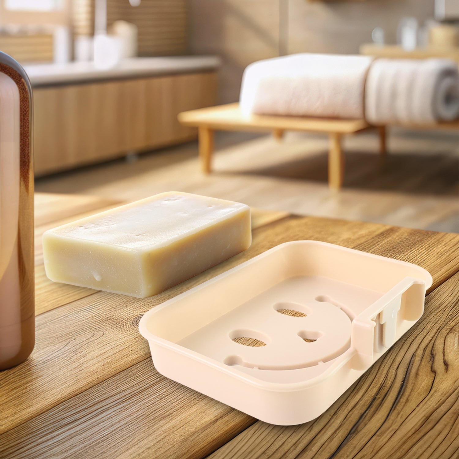 Self Adhesive Wall Mounted Soap Dish Holder (1 Pc) Self Adhesive Wall Mounted Soap Dish Holder (1 Pc)